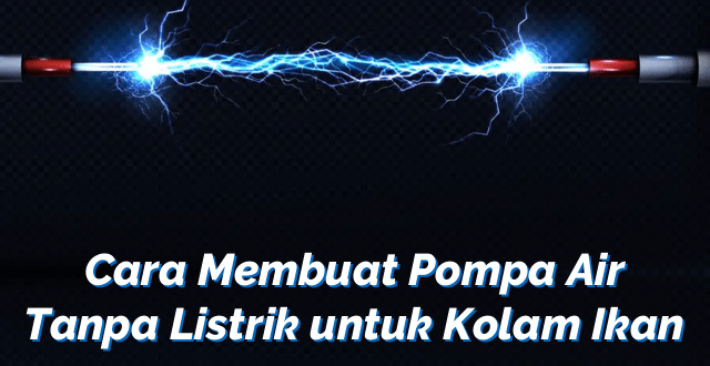 Cara Membuat Pompa Air Tanpa Listrik untuk Kolam Ikan