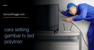 cara setting gambar tv led polytron